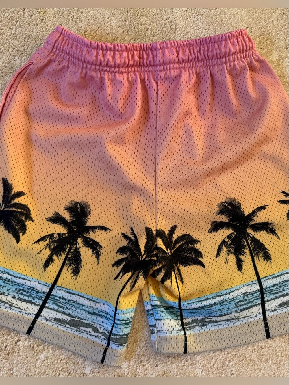 Bucketsquad BKTSQD Sunset Beach Mesh Basketball Shorts YXL 9-10 🌅 🏝️ ☀️ - Picture 5 of 7